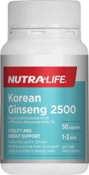 Nutralife Korean Ginseng 2500mg 50 caps