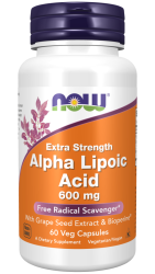Alpha Lipoic Acid, Extra Strength, 600mg 60 veg caps