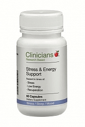 Clinicians Stress & Energy Support 60 caps