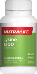 Nutralife Lysine 1,200mg 60 tablets