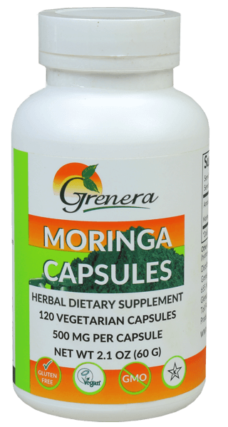 Moringa Capsules 120 vegecaps (Grenera)