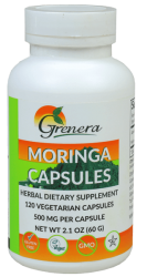 Moringa Capsules 120 vegecaps (Grenera)