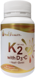 Vitamin K2+D3+C 430mg 60 caps