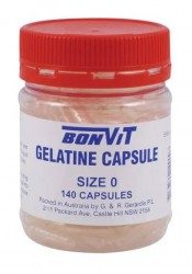 Empty Capsules, Gelatine Size 0 140