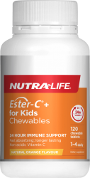 Nutralife Ester-C for Kids 120 chewable tabs