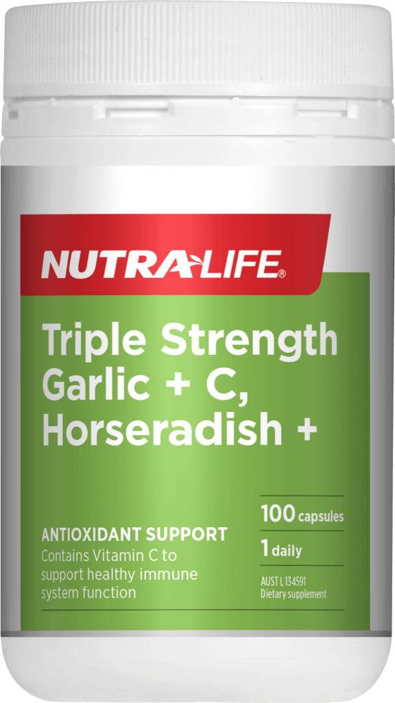 Nutralife Triple Strength Garlic+C, Horeseradish 100 caps