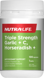 Nutralife Triple Strength Garlic+C, Horeseradish 100 caps