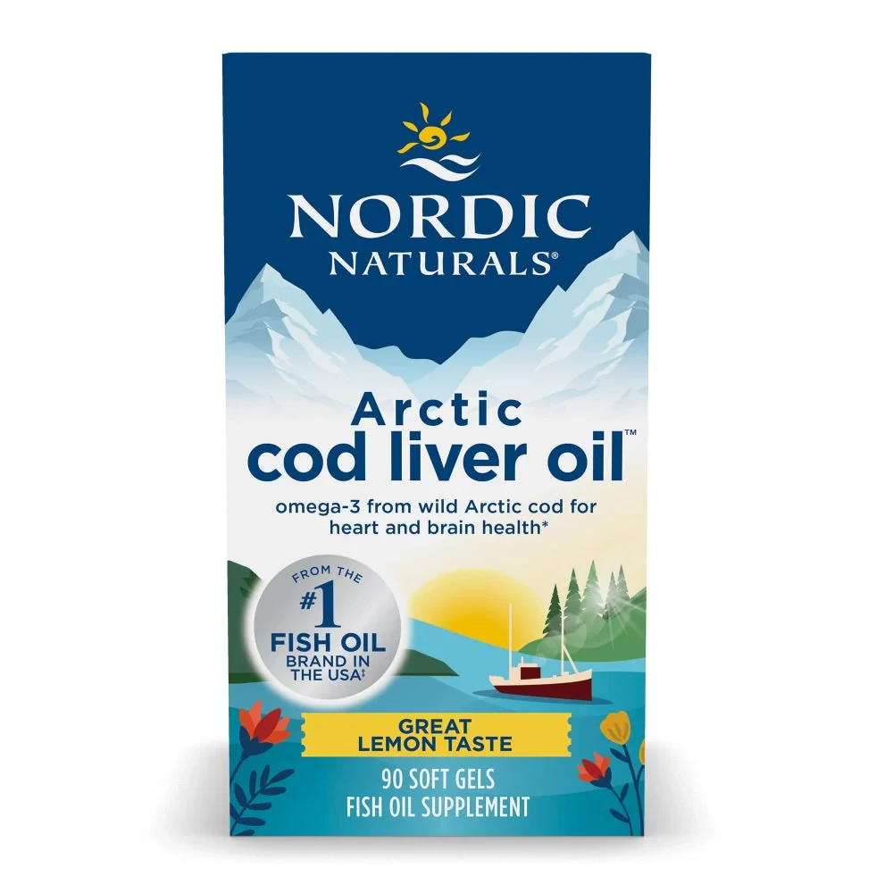 Nordic Naturals Arctic Cod Liver Oil Caps 1000mg 90 caps