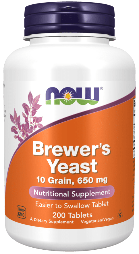 NOW Brewers Yeast 650mg Tablets 200