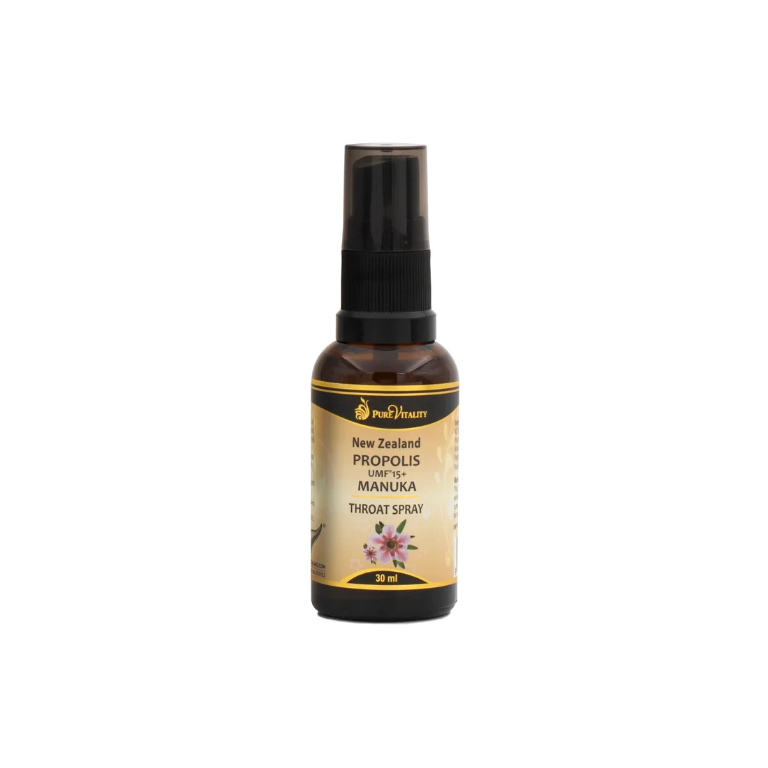 New Zealand Propolis & Manuka Throat Spray 30ml (Pure Vitality)