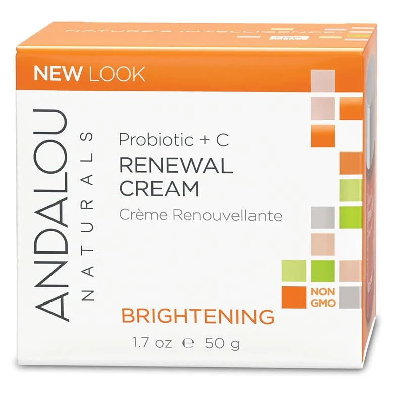 Andalou Renewal Cream with Probiotic & Vit C 50g