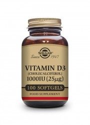 Vitamin D3 1000 IU (25 µ) 100 softgels