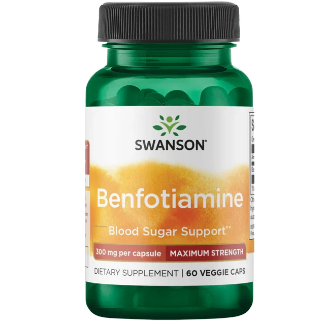 Swanson Benfotiamine Max Strength 300mg 60 vcaps