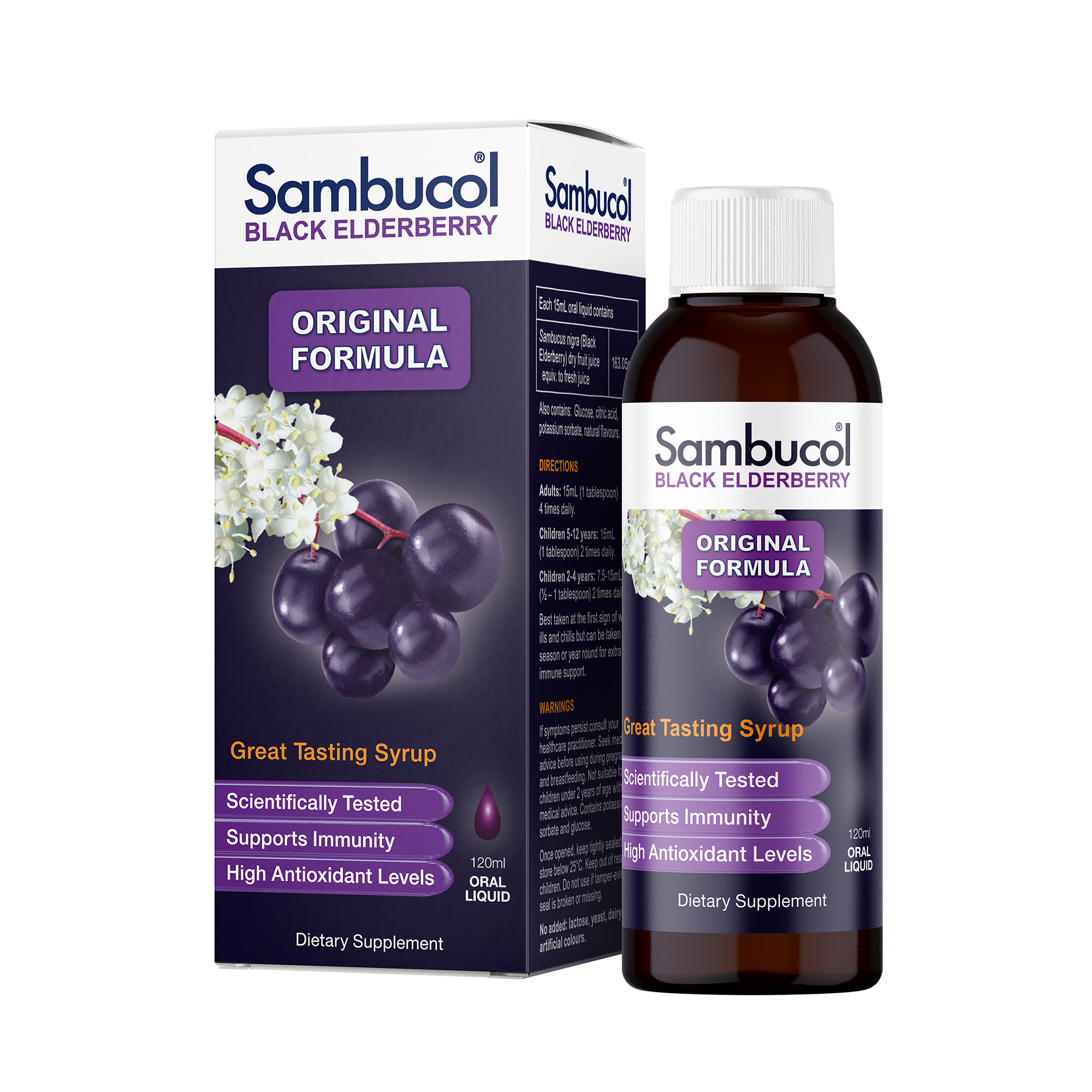 Sambucol Black Elderberry Original Formula 120ml