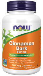 NOW Cinnamon Bark 600mg vege caps