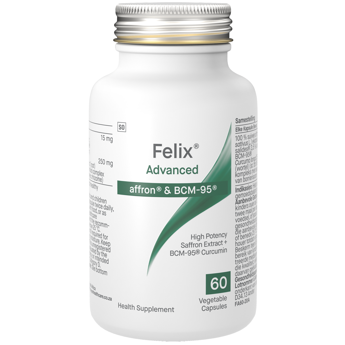 Felix Saffron Advanced & BCM 95 60 vege caps