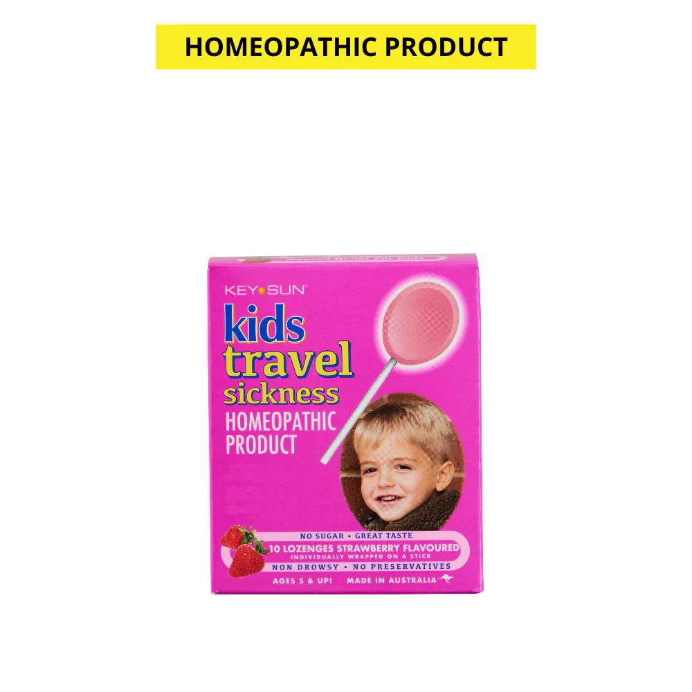 Lolipops Kids' Homeopathic Travel Sickness Key Sun 10s Strawberry