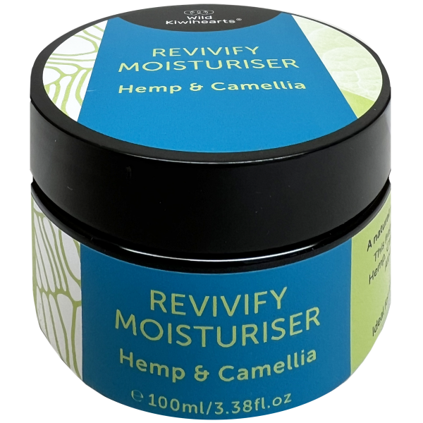 Revivify Moisturiser Hemp & Camellia 100ml (Wild Kiwihearts)