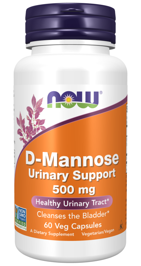 D-Mannose 500mg 120 vege caps (Now)