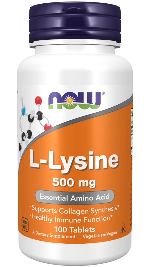 L-Lysine 500mg 100 tabs (Now)