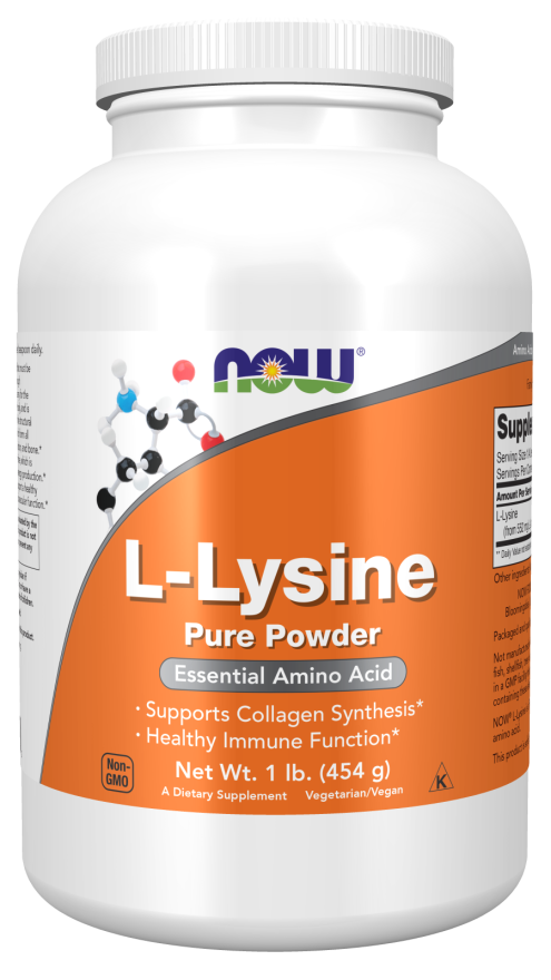 L-Lysine Pure Powder 454g (Now)