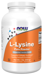 L-Lysine Pure Powder 454g (Now)