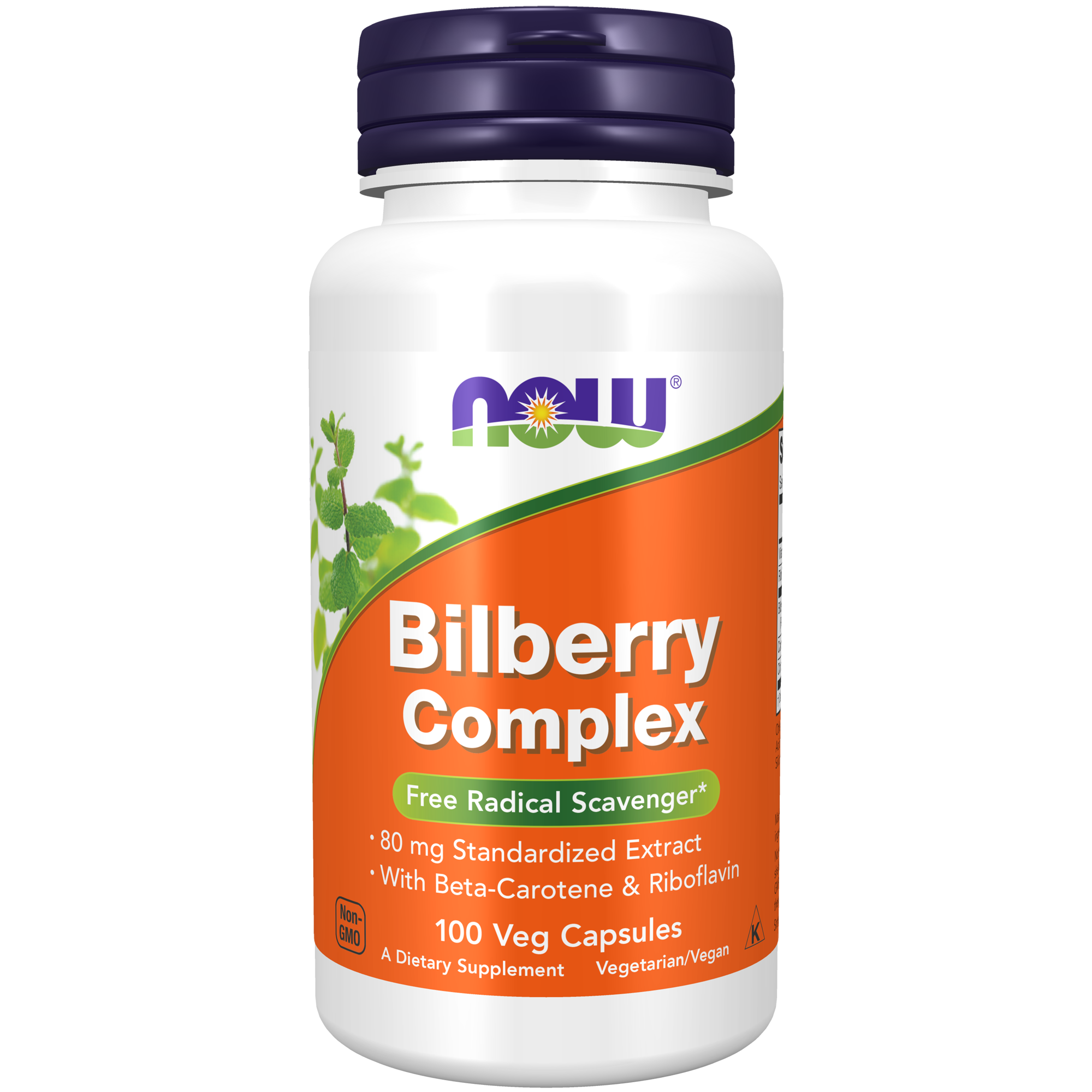 Bilberry Complex 80mg 100 vege caps (Now)