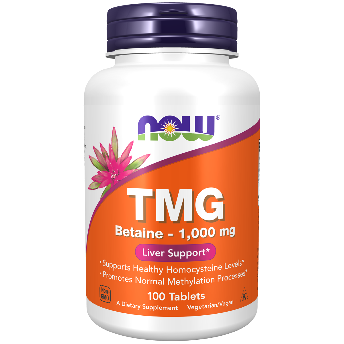 TMG Betaine 1,000mg 100 tabs (Now)