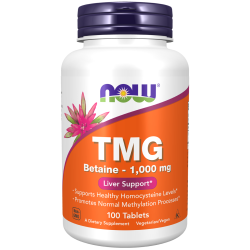 TMG Betaine 1,000mg 100 tabs (Now)