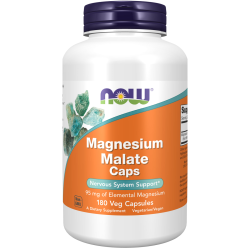 Magnesium Malate 95mg 180 vege caps (Now)