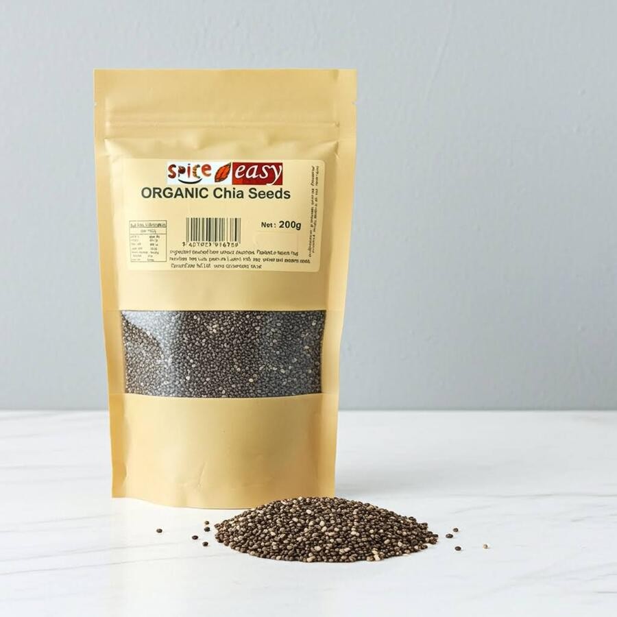 Chia Seeds Black Organic Spice n Easy 200g