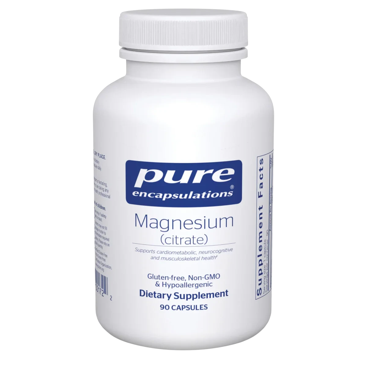 Magnesium (Citrate) 150mg 90 caps Pure Encapsulations