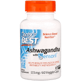 Doctor's Best Ashwagandha with Sensoril, 125 mg, 60 Vege Caps
