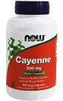 NOW Cayenne 500mg 100 Veg Capsules