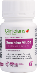 Sunshine Vit D3 Tablets 60