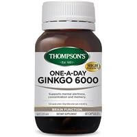 Thompson's Ginkgo 6000 One-a-Day Capsules 30
