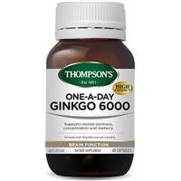 Thompson's Ginkgo 6000 One-a-Day Capsules 60