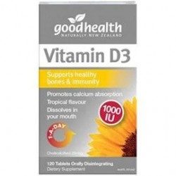 Good Health Vitamin D3 1000IU 120caps