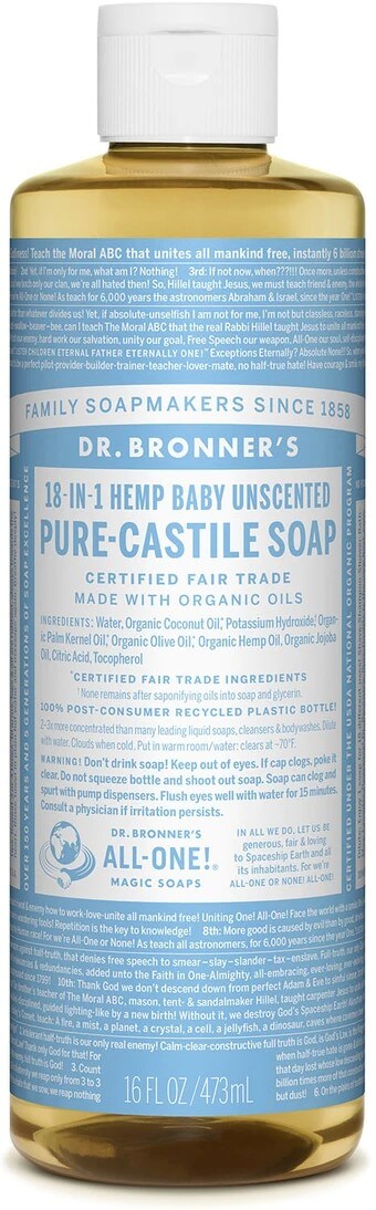 Dr Bronner's Castile Liquid Soap Baby 473ml