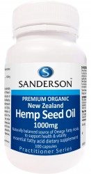 Premium Organic NZ Hemp Seed Oil 1000mg 100caps